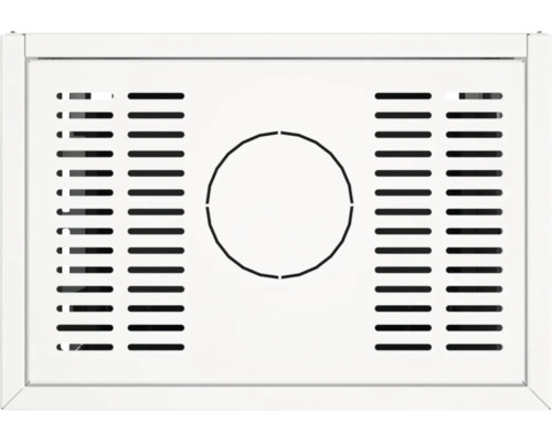 Grille de ventilation avec ouverture ronde au centre