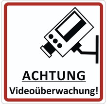 Panneau d'avertissement « vidéosurveillance » Ø 95 mm-thumb-0