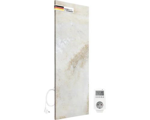 Chauffage infrarouge en pierre naturelle Marwona Shiva Smart 100x40 cm 800 watts avec thermostat WIFI Smart Home