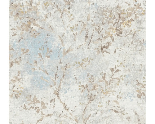 Papier peint intissé 39650-2 Stories of Life branches aquarelle beige bleu Papier peint intissé 39650-2 Stories of Life branches aquarelle beige bleu