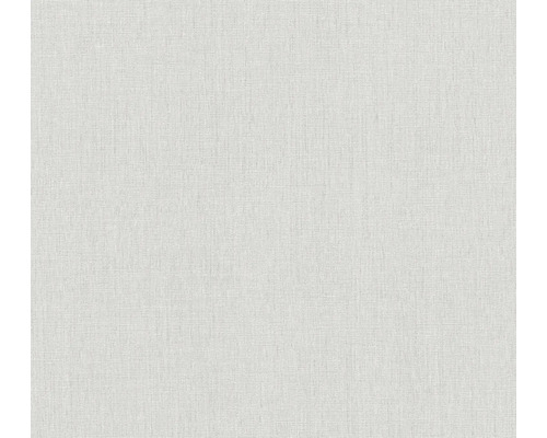 Papier peint intissé 39651-7 Stories of Life uni aspect textile gris clair Gros plan d''un papier peint textile blanc avec une structure fine