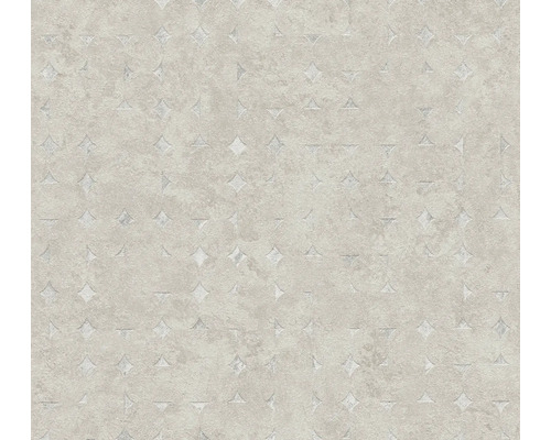Vliestapete 39656-3 Stories of Life Uni beige silber Tapete mit geometrischem Muster für Wandgestaltung