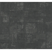 Papier peint intissé 39671-4 Stories of Life 3D aspect dalles noir argent