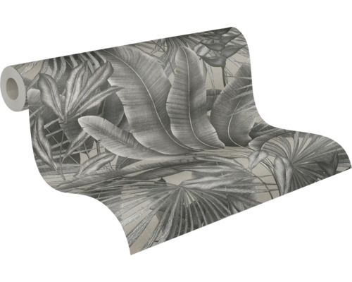 Rouleau de papier peint à motif de feuilles