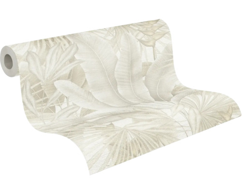 Rouleau de papier peint avec motif de feuilles