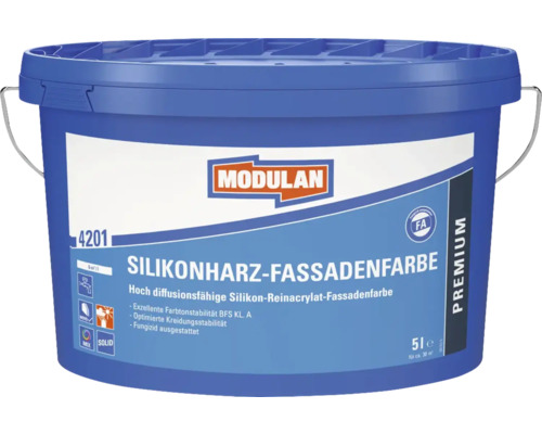 MODULAN 4201 Silikonharz-Fassadenfarbe weiß 5 l