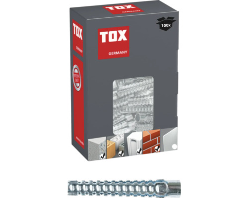 Metall Krallendübel Tox Tiger 8/38, 100 Stück