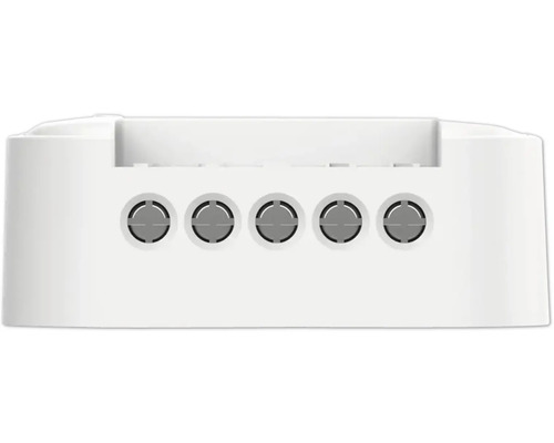 Boîtier de connexion blanc avec cinq raccords ronds