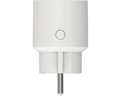 Weisse smarte Steckdose mit Schalter