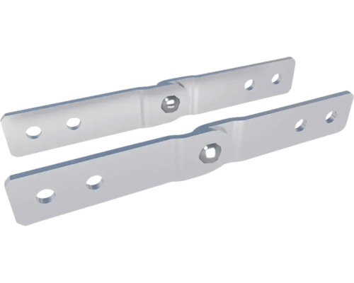 HS Terra Systec Gelenk 180 ° S235 Feuerverzinkt inkl. Schrauben Schenkel 19 x 11,5 x 131 mm Pack = 4 Stück Zwei Metallscharniere mit Befestigungslöchern