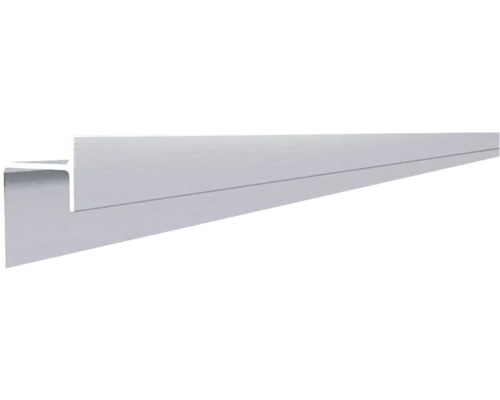 HS Terra Systec Abschlussprofil oben Aluminium 2000 x 61,5 x 45 mm Aluminium H-Profil