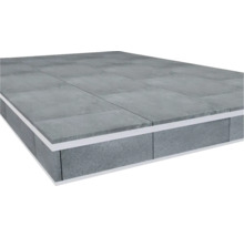 Betonplatten auf einer Terrasse