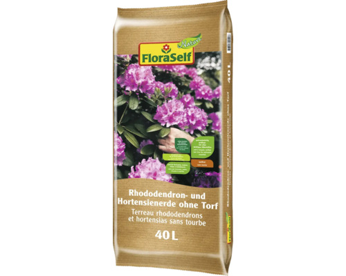 Rhododendronerde Hortensienerde FloraSelf 40 L auch für Azaleen, Erika und andere Moorbeetpflanzen