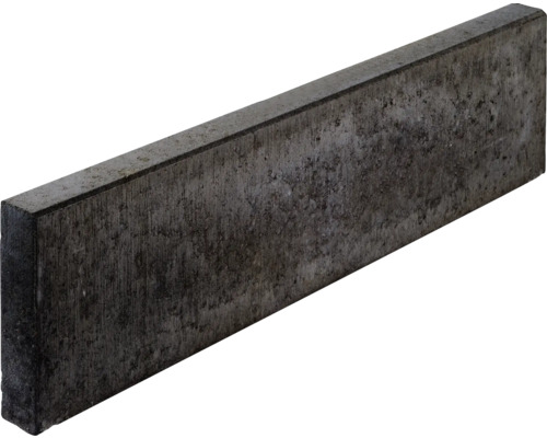 Bordure de pelouse en béton anthracite chanfreinée sur un côté 100 cm x 6 cm x 25 cm