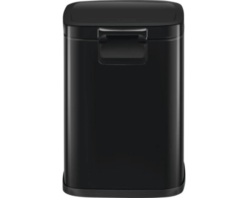 Poubelle noire avec couvercle pour l''intérieur