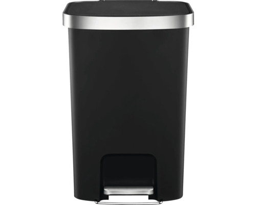 Poubelle rectangulaire en plastique avec pédale