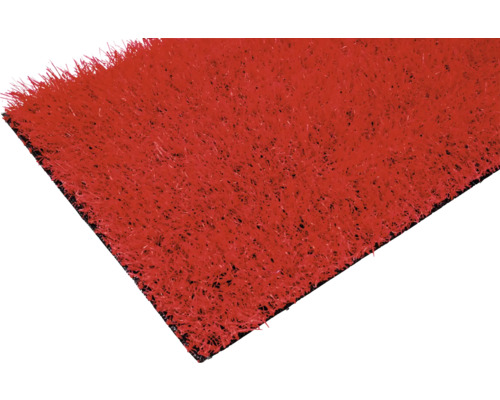 Kunstrasen Expo mit Drainage 20 mm rot 400 cm breit (Meterware)