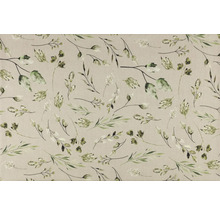 Tissu avec motif de feuilles et de fleurs