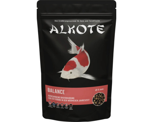 Nourriture de bassin ALKOTE Balance 5 mm 500g nourriture pour carpes koï aliment de base équilibré Alkote Balance Nourriture pour koïs, aliment complet pour koïs et poissons d''étang