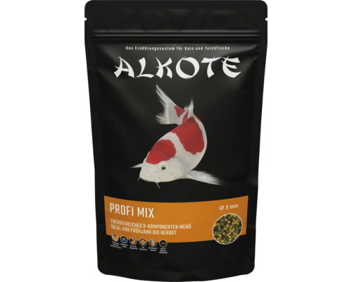 Alkoté Profi Mix Koi- und Teichfischfutter, Korngröße drei Millimeter