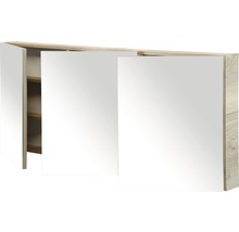 Spiegelschrank mit drei Türen und Holzrahmen