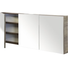Spiegelschrank Sanox 160 x 13 x 65 cm tabacco 3-türig