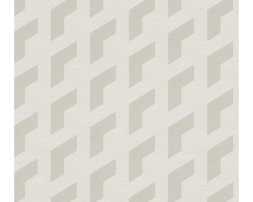 Papier peint intissé 78150-4 Daniel Hechter 7 graphique rétro 3D gris blanc