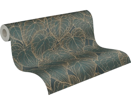 Rouleau de papier peint avec motif de feuilles