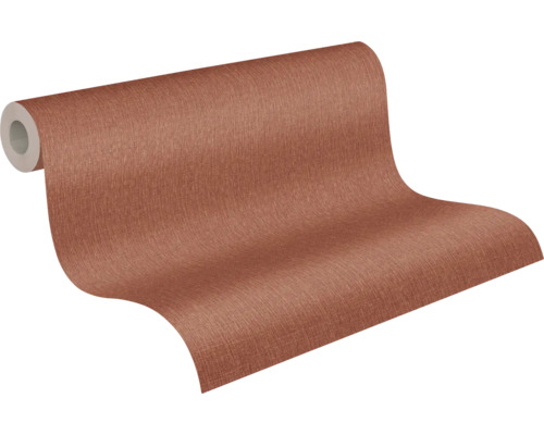 Papier peint intissé 78155-3 Daniel Hechter 7 uni structure textile rouge brun