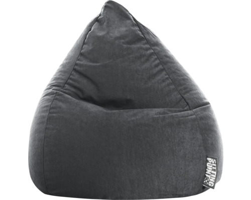 Pouf coussin Sitting Point Beanbag Easy L env. 120 litres anthracite 70x90 cm