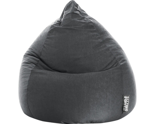Pouf coussin Sitting Point BeanBag Easy XL env. 220 litres anthracite 70x110 cm