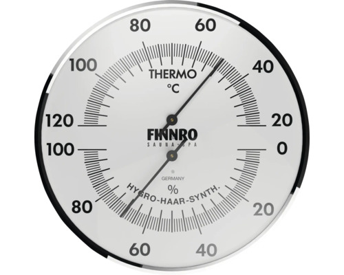 Thermomètre hygromètre de sauna Finnro pour mesurer la température et l''humidité