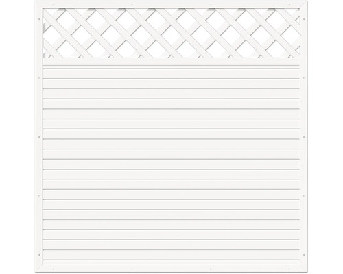 Élément principal Lightline treillis pour plantes 180 x 180 cm blanc Panneau d''intimité blanc avec motif losanges