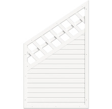 Clôture en bois avec treillis