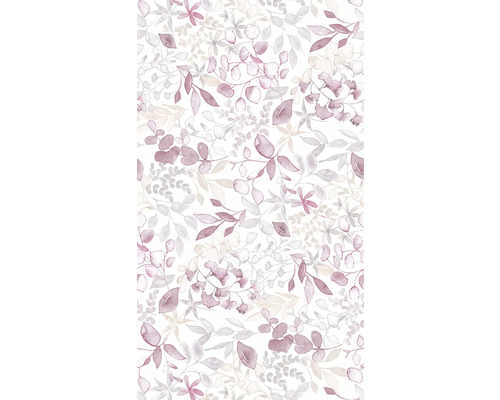 Papier peint panoramique intissé 39692-2 Aquarel Dreams feuilles naturel rose blanc 3 pces 159 x 280 cm