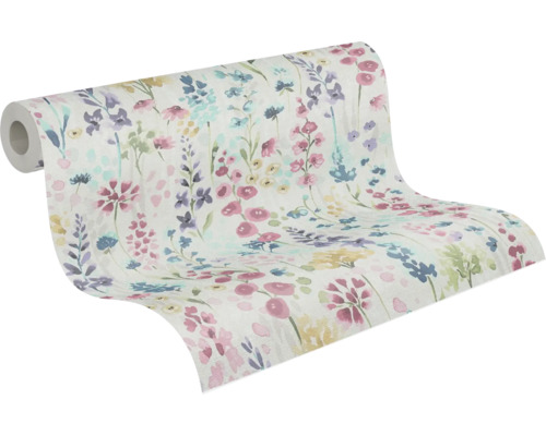 Tapetenrolle mit Blumenmuster