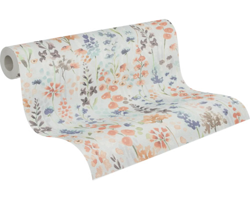 Tapetenrolle mit Blumenmuster