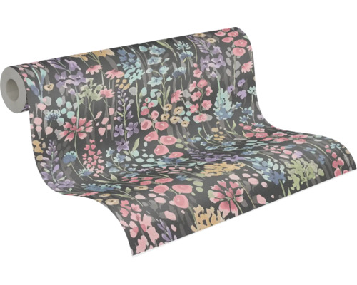 Tapetenrolle mit Blumenmuster