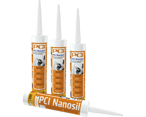 PCI Nanosil® elastischer Dichtstoff für Innen und Außen zementgrau 300 ml