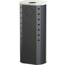 Papierkorb aus Metall mit Öffnung oben