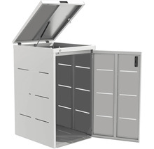 Offene Mülltonnenbox für eine Tonne mit Klappdeckel