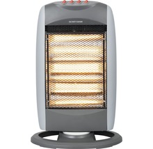 Radiateur à quartz avec trois niveaux de chauffage et grille de protection