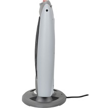 Radiateur soufflant tour gris avec socle