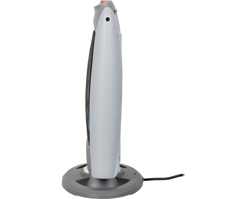 Radiateur soufflant tour gris avec socle