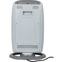 Vue arrière d''un radiateur soufflant rotatif avec fentes d''aération