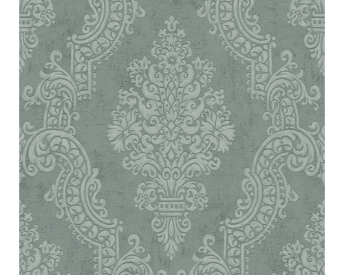 Papier peint intissé 39765-1 Pure Elegance ornement baroque vert brillant Papier peint intissé 39765-1 Pure Elegance ornement baroque vert brillant