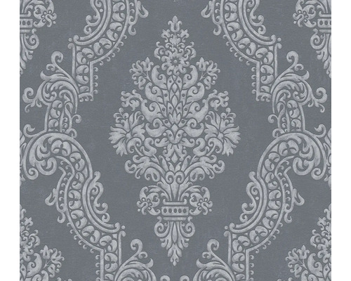 Papier peint intissé 39765-7 Pure Elegance ornement baroque gris brillant Papier peint intissé 39765-7 Pure Elegance ornement baroque gris brillant