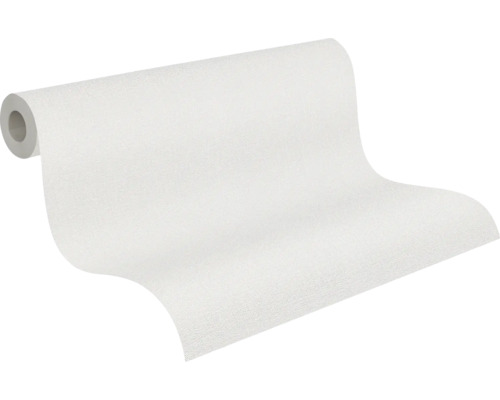 Rouleau de papier peint blanc à texture légère