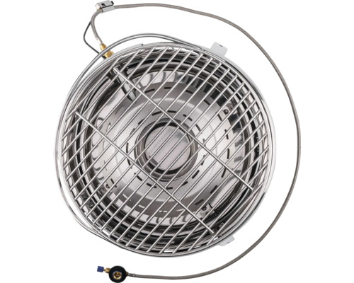 Radiateur chauffant avec boîtier métallique et raccord de tuyau