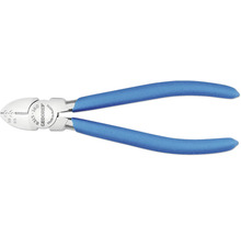 Pince coupante de côté avec manche bleu